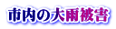 市内の大雨被害